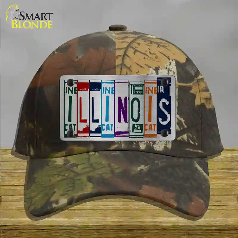 Illinois License Plate Art Novelty License Plate Hat Cotton / Camoflauge