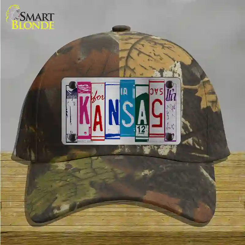 Kansas License Plate Art Novelty License Plate Hat Cotton / Camoflauge