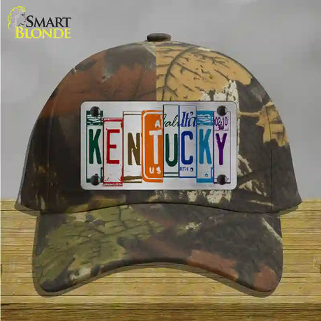 Kentucky License Plate Art Novelty License Plate Hat Cotton / Camoflauge