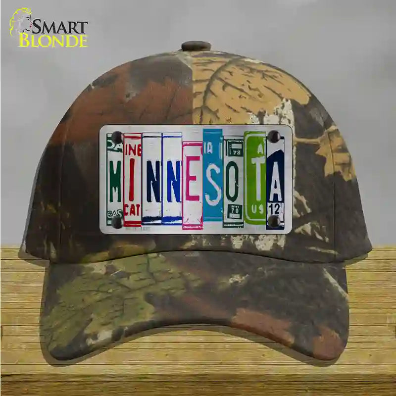 Minnesota License Plate Art Novelty License Plate Hat Cotton / Camoflauge