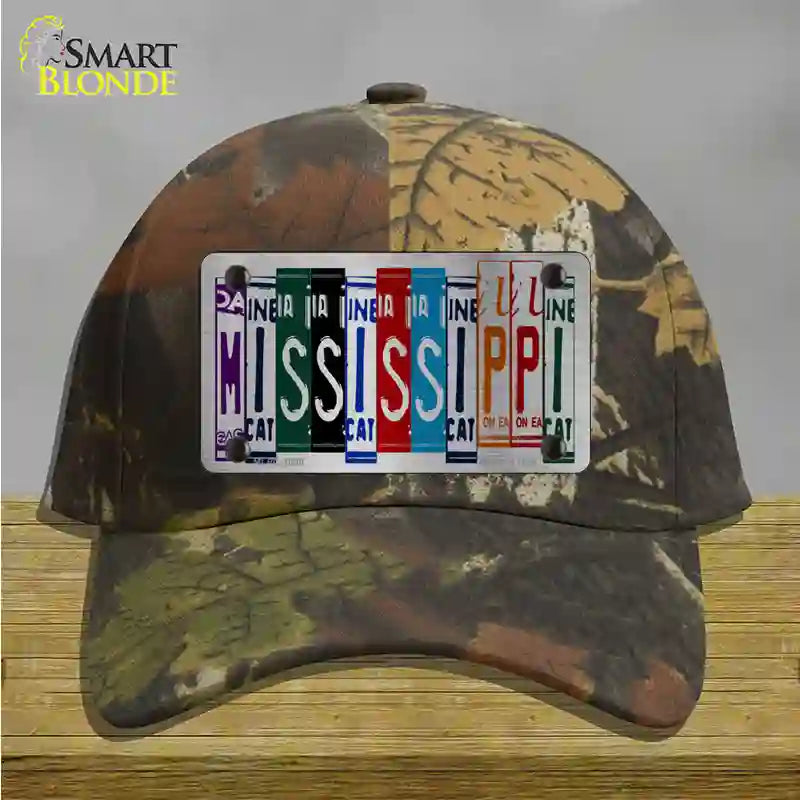 Mississippi License Plate Art Novelty License Plate Hat Cotton / Camoflauge