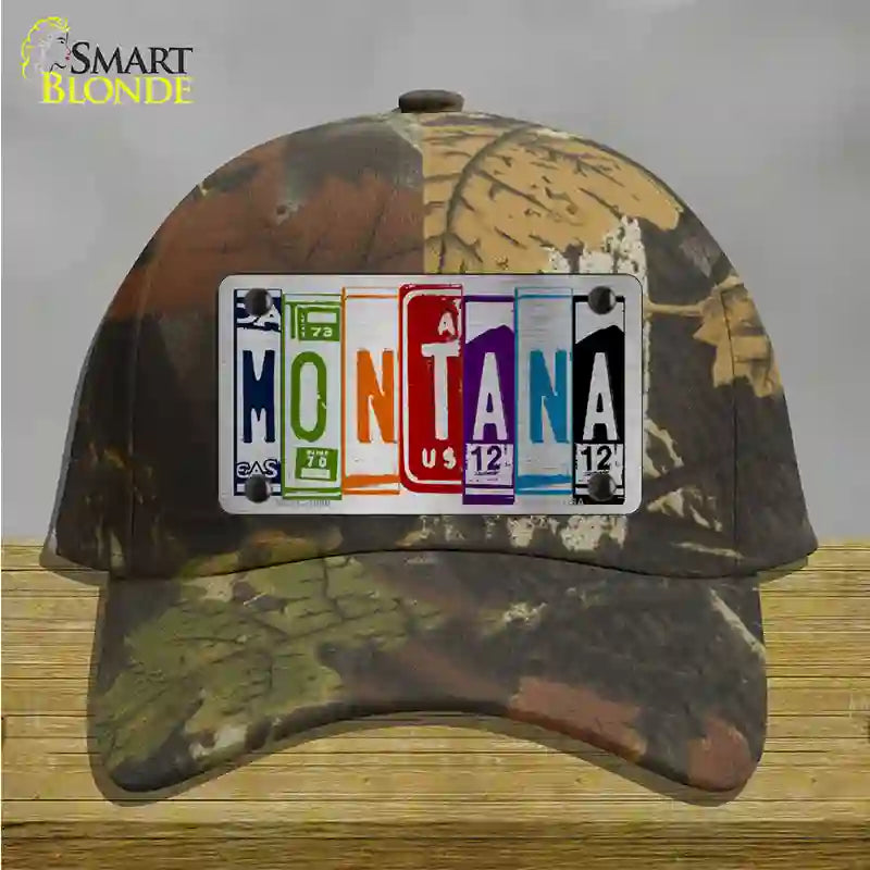 Montana License Plate Art Novelty License Plate Hat Cotton / Camoflauge