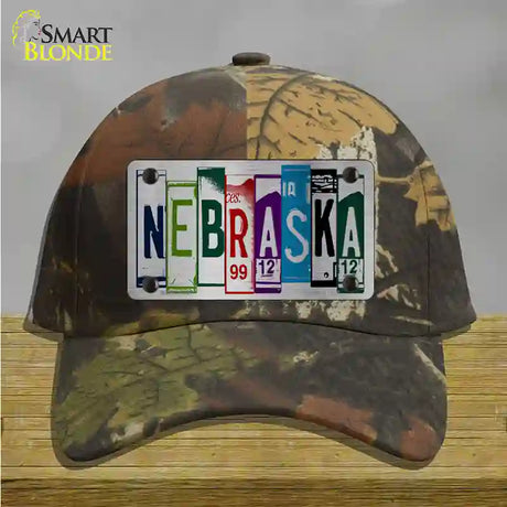 Nebraska License Plate Art Novelty License Plate Hat Cotton / Camoflauge