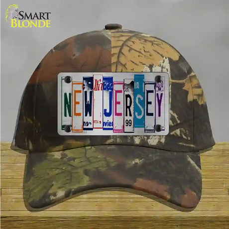 New Jersey License Plate Art Novelty License Plate Hat Cotton / Camoflauge