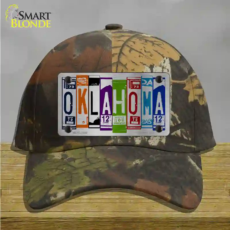 Oklahoma License Plate Art Novelty License Plate Hat Cotton / Camoflauge