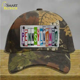 Pennsylvania License Plate Art Novelty License Plate Hat Cotton / Camoflauge