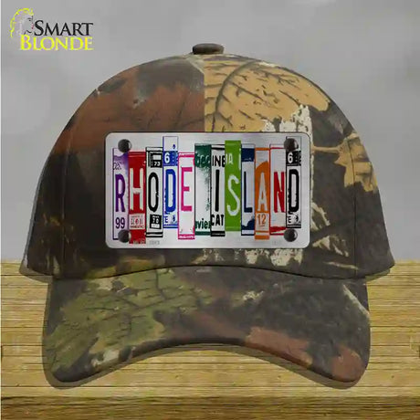 Rhode Island License Plate Art Novelty License Plate Hat Cotton / Camoflauge