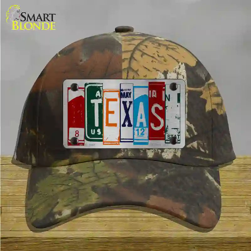 Texas License Plate Art Novelty License Plate Hat Cotton / Camoflauge