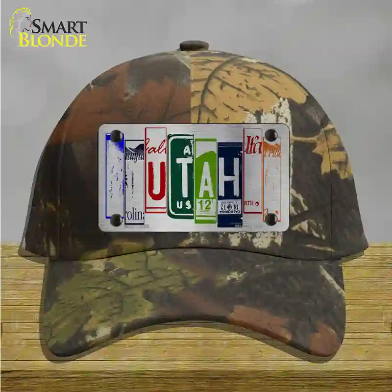 Utah License Plate Art Novelty License Plate Hat Cotton / Camoflauge