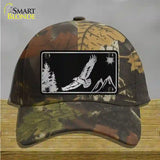 Eagle Black Brushed Chrome Novelty License Plate Hat Cotton / Camoflauge