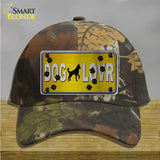 Dog Lover Yellow Brushed Chrome Novelty License Plate Hat Tag Cotton / Camoflauge