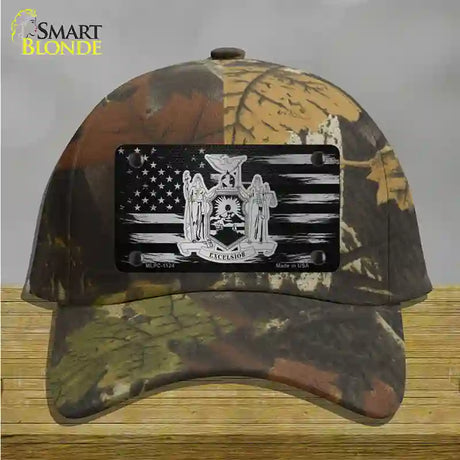 New York Carbon Fiber Novelty License Plate Hat Cotton / Camoflauge