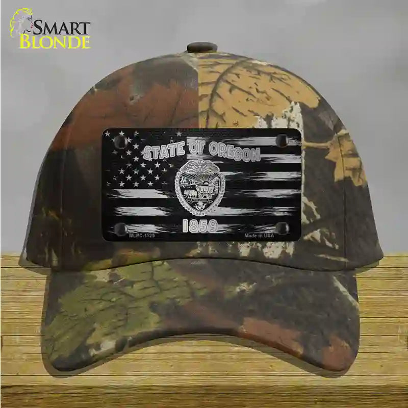 Oregon Carbon Fiber Novelty License Plate Hat Cotton / Camoflauge