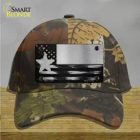 Texas Carbon Fiber Novelty License Plate Hat Cotton / Camoflauge