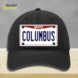 Columbus Ohio Novelty License Plate Hat Unconstructed Cotton / Black