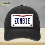 Zombie Ohio Novelty License Plate Hat Unconstructed Cotton / Black