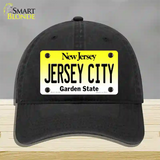 Jersey City New Jersey Novelty License Plate Hat Unconstructed Cotton / Black