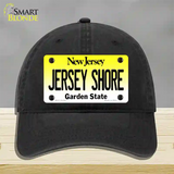 Jersey Shore New Jersey Novelty License Plate Hat Unconstructed Cotton / Black