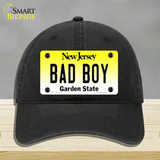 Bad Boy New Jersey Novelty License Plate Hat Unconstructed Cotton / Black