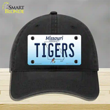 Tigers Missouri Novelty License Plate Hat Unconstructed Cotton / Black