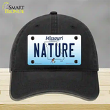 Nature Missouri Novelty License Plate Hat Unconstructed Cotton / Black