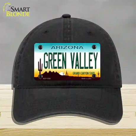 Green Valley Arizona Novelty License Plate Hat Unconstructed Cotton / Black