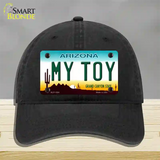 My Toy Arizona Novelty License Plate Hat Unconstructed Cotton / Black