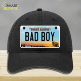 Bad Boy North Dakota Novelty License Plate Hat Unconstructed Cotton / Black