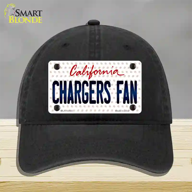 Chargers Fan California Novelty License Plate Hat Unconstructed Cotton / Black