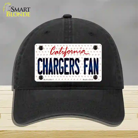 Chargers Fan California Novelty License Plate Hat Unconstructed Cotton / Black