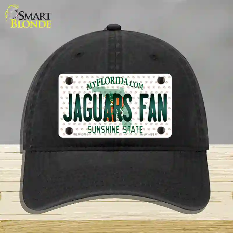 Jaguars Fan Florida Novelty License Plate Hat Unconstructed Cotton / Black