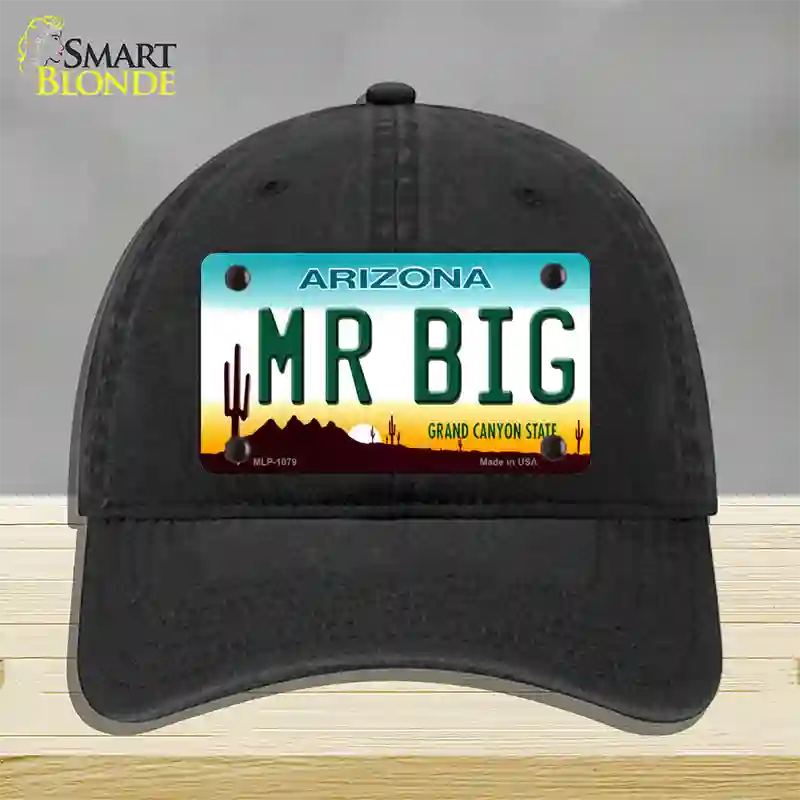 Mr Big Arizona Novelty License Plate Hat Unconstructed Cotton / Black