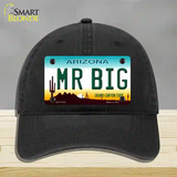 Mr Big Arizona Novelty License Plate Hat Unconstructed Cotton / Black