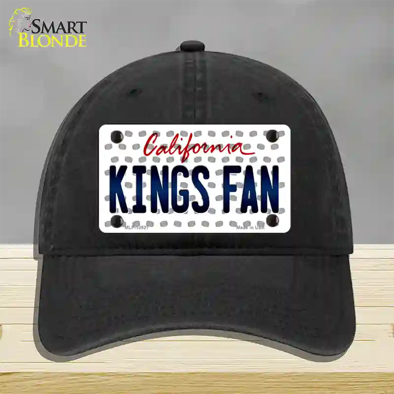 Kings Fan California Novelty License Plate Hat Unconstructed Cotton / Black