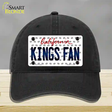 Kings Fan California Novelty License Plate Hat Unconstructed Cotton / Black