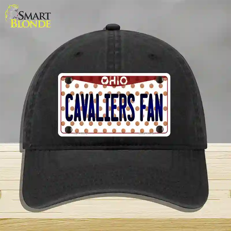 Cavaliers Fan Ohio Novelty License Plate Hat Unconstructed Cotton / Black