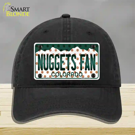 Nuggets Fan Colorado Novelty License Plate Hat Unconstructed Cotton / Black