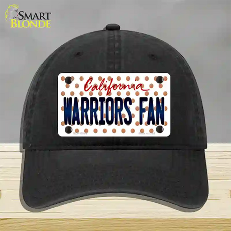 Warriors Fan California Novelty License Plate Hat Unconstructed Cotton / Black