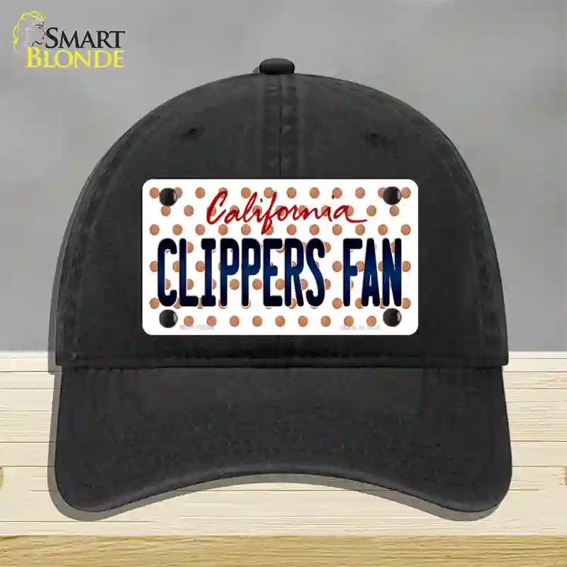 Clippers Fan California Novelty License Plate Hat Unconstructed Cotton / Black