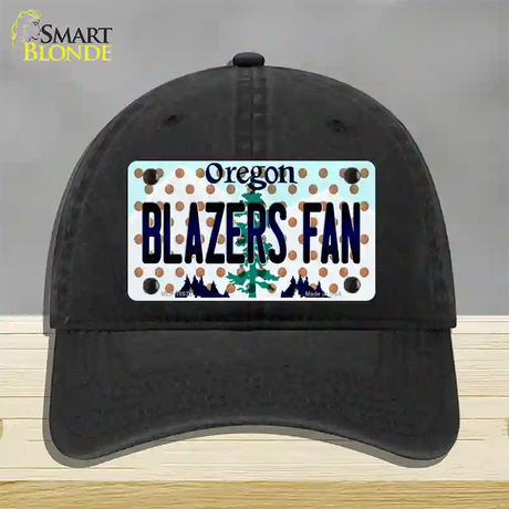 Blazers Fan Oregon Novelty License Plate Hat Unconstructed Cotton / Black