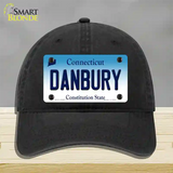 Danbury Connecticut Novelty License Plate Hat Unconstructed Cotton / Black