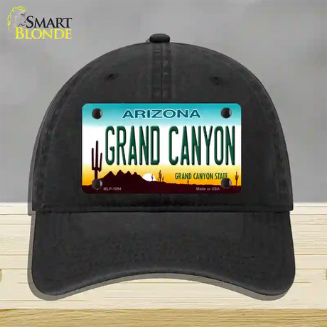 Grand Canyon Arizona Novelty License Plate Hat Unconstructed Cotton / Black