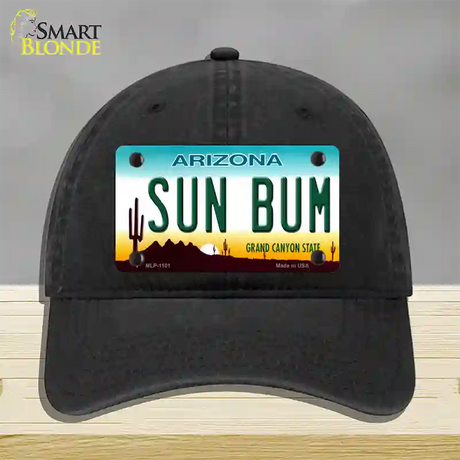 Sun Bum Arizona Novelty License Plate Hat Unconstructed Cotton / Black