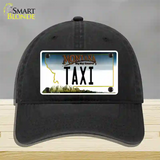 Taxi Montana State Novelty License Plate Hat Unconstructed Cotton / Black