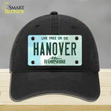 Hanover New Hampshire State Novelty License Plate Hat Unconstructed Cotton / Black