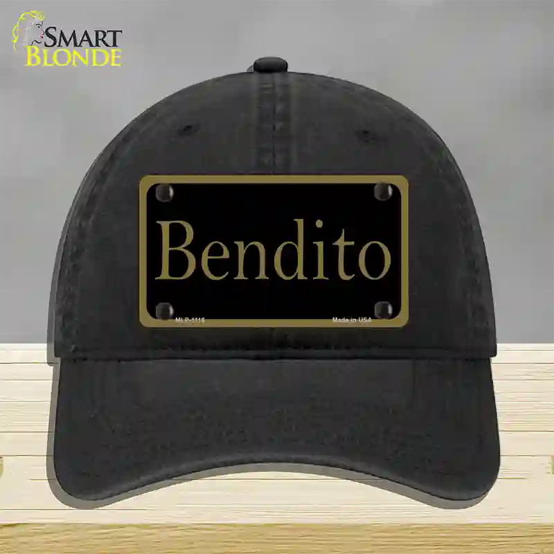 Bendito Novelty License Plate Hat Unconstructed Cotton / Black