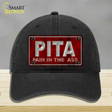 Pain In The Ass Novelty License Plate Hat Unconstructed Cotton / Black