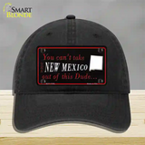 New Mexico Dude Novelty License Plate Hat Unconstructed Cotton / Black