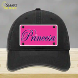 Princesa Novelty License Plate Hat Unconstructed Cotton / Black