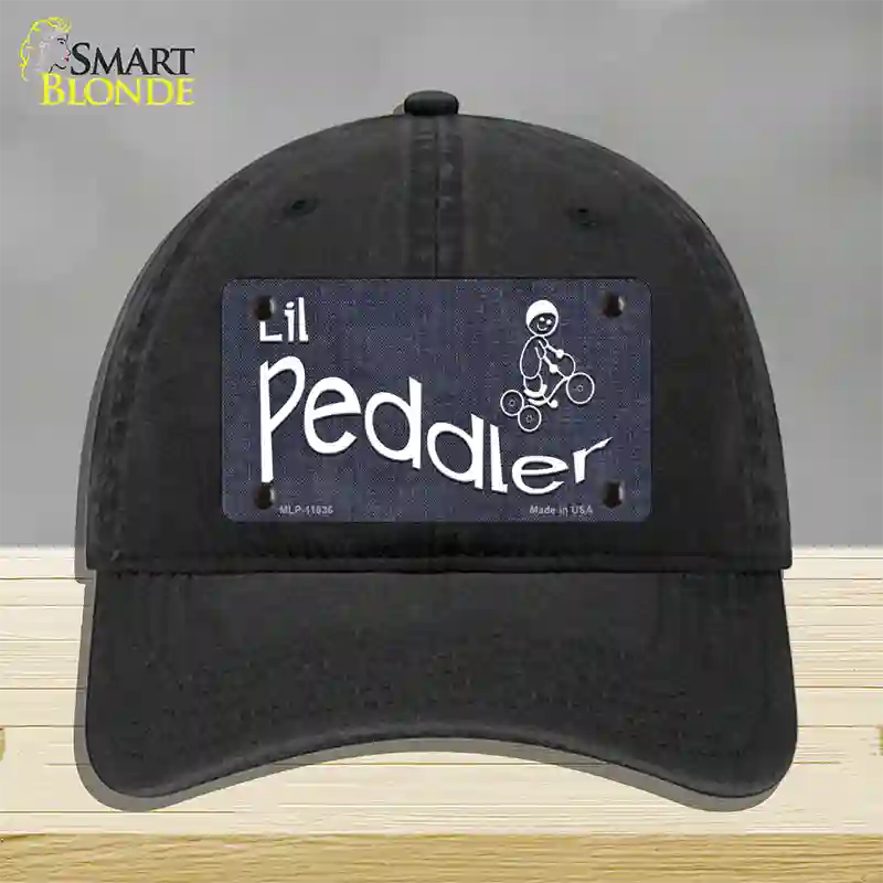 Lil Peddler Novelty License Plate Hat Unconstructed Cotton / Black